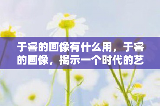 于睿的画像有什么用，于睿的画像，揭示一个时代的艺术魅力