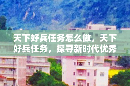 天下好兵任务怎么做，天下好兵任务，探寻新时代优秀军人的成长之路