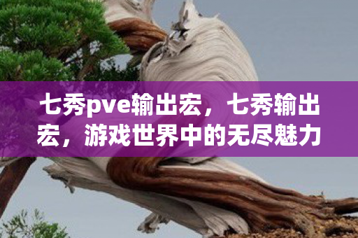七秀pve输出宏，七秀输出宏，游戏世界中的无尽魅力与策略探讨