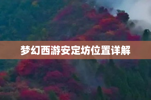 梦幻西游安定坊位置详解