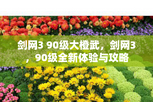 剑网3 90级大橙武，剑网3，90级全新体验与攻略