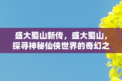 盛大蜀山新传，盛大蜀山，探寻神秘仙侠世界的奇幻之旅