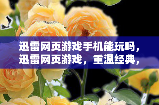 迅雷网页游戏手机能玩吗，迅雷网页游戏，重温经典，轻松畅游游戏世界