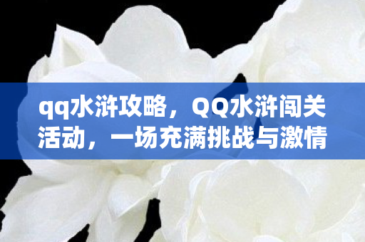 qq水浒攻略，QQ水浒闯关活动，一场充满挑战与激情的冒险之旅