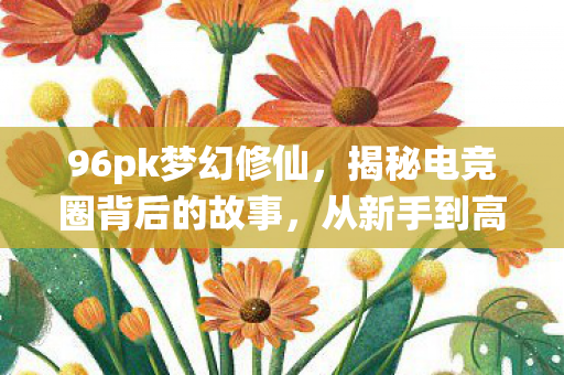 96pk梦幻修仙，揭秘电竞圈背后的故事，从新手到高手的蜕变之旅—以96pk为例