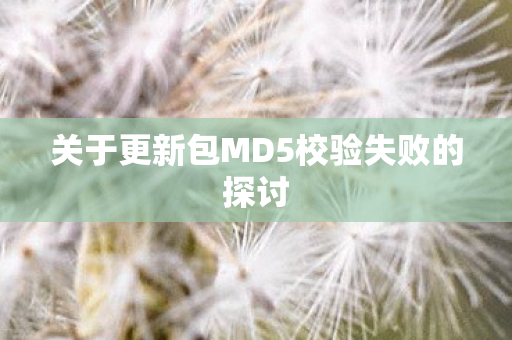 关于更新包MD5校验失败的探讨
