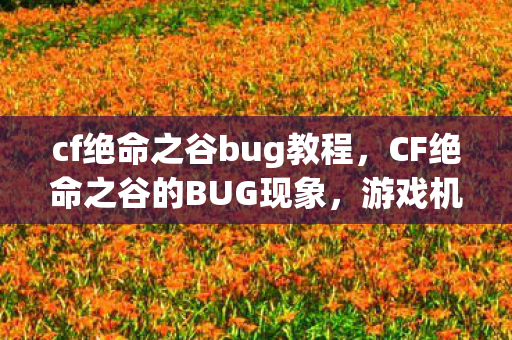 cf绝命之谷bug教程，CF绝命之谷的BUG现象，游戏机制中的隐藏问题