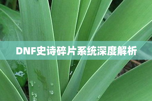 DNF史诗碎片系统深度解析