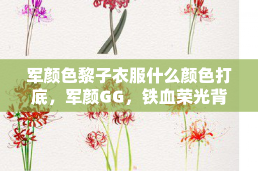 军颜色黎子衣服什么颜色打底，军颜GG，铁血荣光背后的英雄本色