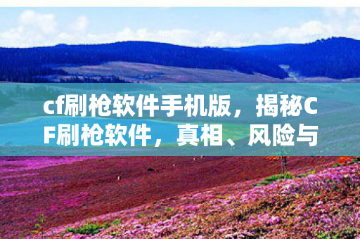 cf刷枪软件手机版，揭秘CF刷枪软件，真相、风险与应对之策