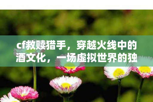 cf救赎猎手，穿越火线中的酒文化，一场虚拟世界的独特体验