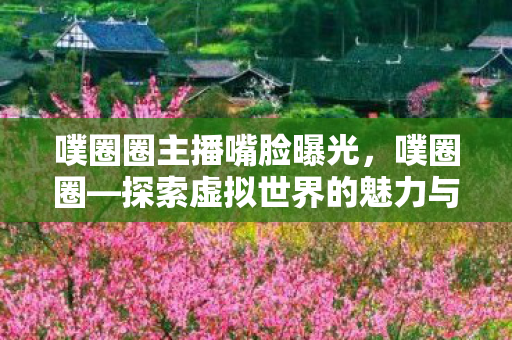 噗圈圈主播嘴脸曝光，噗圈圈—探索虚拟世界的魅力与影响