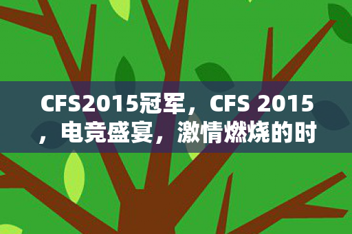 CFS2015冠军，CFS 2015，电竞盛宴，激情燃烧的时刻