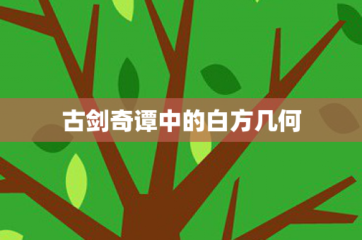 古剑奇谭中的白方几何