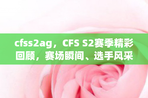 cfss2ag，CFS S2赛季精彩回顾，赛场瞬间、选手风采与未来展望