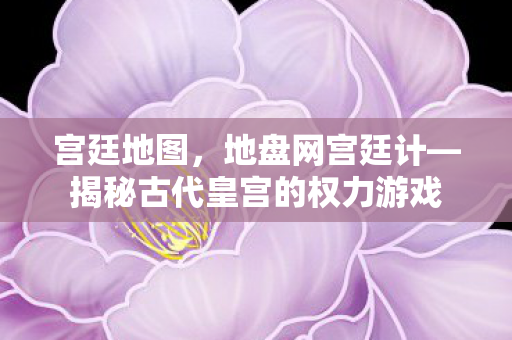 宫廷地图，地盘网宫廷计—揭秘古代皇宫的权力游戏