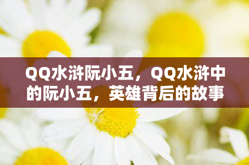 QQ水浒阮小五，QQ水浒中的阮小五，英雄背后的故事与魅力解析