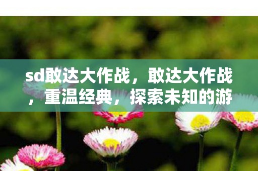 sd敢达大作战，敢达大作战，重温经典，探索未知的游戏世界