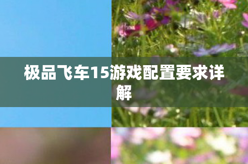 极品飞车15游戏配置要求详解