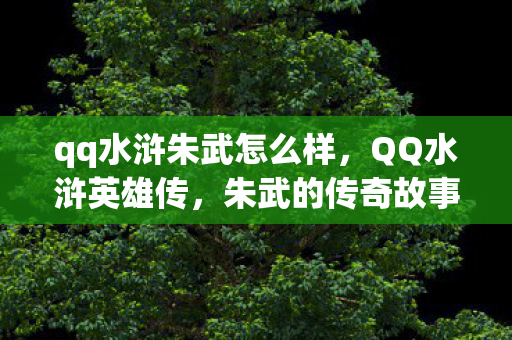 qq水浒朱武怎么样，QQ水浒英雄传，朱武的传奇故事