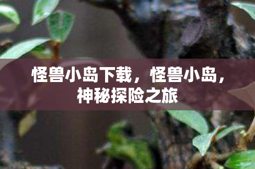 怪兽小岛下载，怪兽小岛，神秘探险之旅