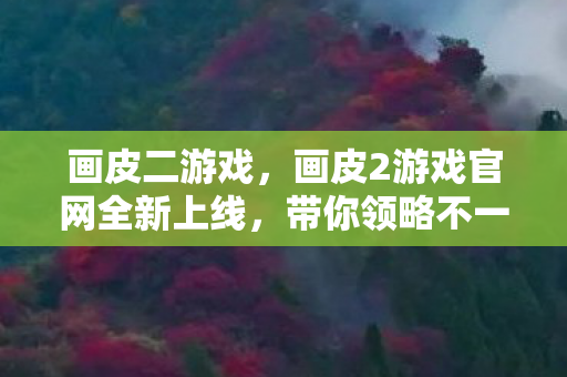 画皮二游戏，画皮2游戏官网全新上线，带你领略不一样的奇幻世界！