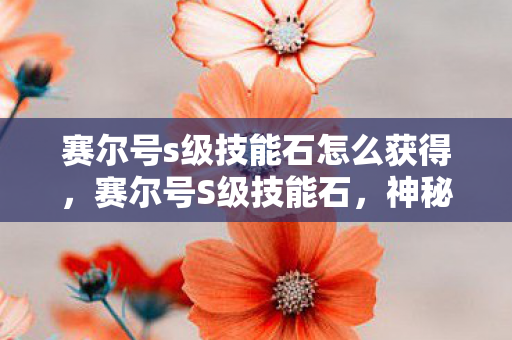 赛尔号s级技能石怎么获得，赛尔号S级技能石，神秘力量的觉醒