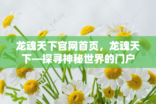 龙魂天下官网首页，龙魂天下—探寻神秘世界的门户