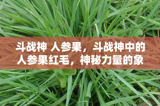 斗战神 人参果，斗战神中的人参果红毛，神秘力量的象征与游戏世界的热议焦点
