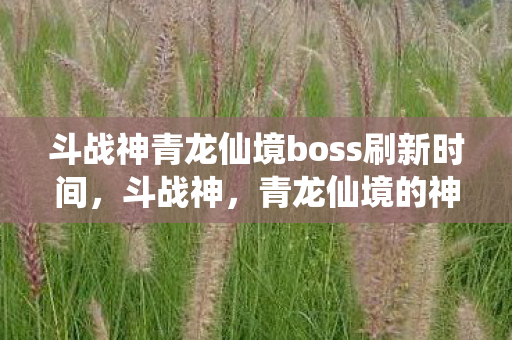 斗战神青龙仙境boss刷新时间，斗战神，青龙仙境的神秘面纱