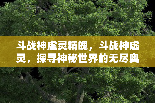 斗战神虚灵精魄，斗战神虚灵，探寻神秘世界的无尽奥秘