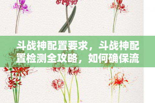 斗战神配置要求，斗战神配置检测全攻略，如何确保流畅游戏体验？