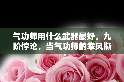 当气功师的拳风撕裂存在主义图片