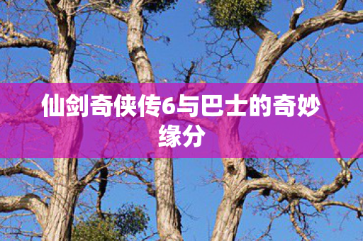 仙剑奇侠传6与巴士的奇妙缘分