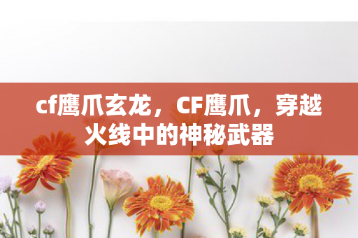 cf鹰爪玄龙，CF鹰爪，穿越火线中的神秘武器