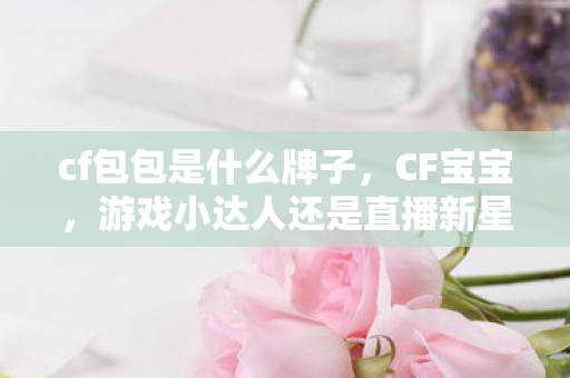 cf包包是什么牌子，CF宝宝，游戏小达人还是直播新星？