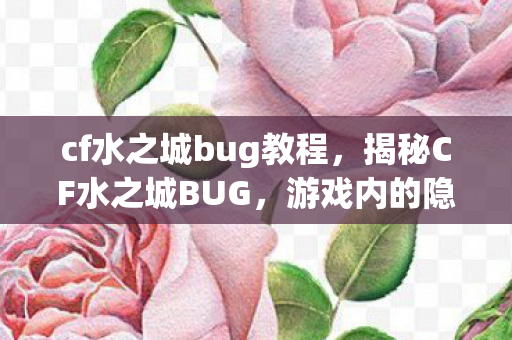 cf水之城bug教程，揭秘CF水之城BUG，游戏内的隐藏秘密与玩家应对策略