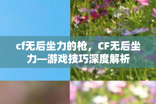 cf无后坐力的枪，CF无后坐力—游戏技巧深度解析