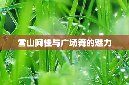 雪山阿佳与广场舞的魅力