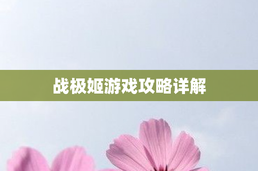战极姬游戏攻略详解