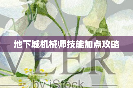 地下城机械师技能加点攻略