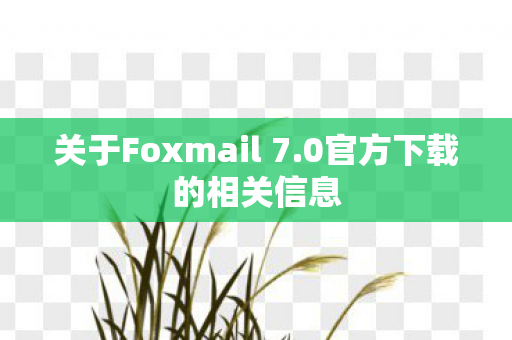关于Foxmail 7.0官方下载的相关信息