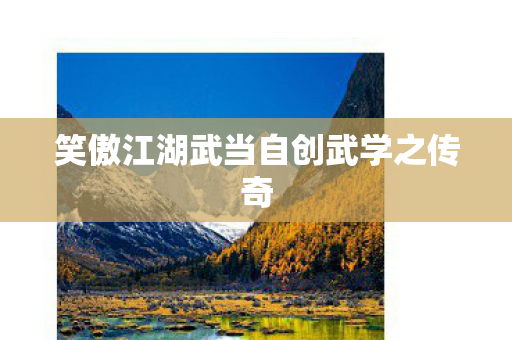 笑傲江湖武当自创武学之传奇