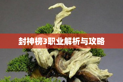 封神榜3职业解析与攻略