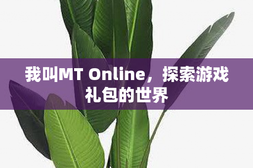 我叫MT Online，探索游戏礼包的世界