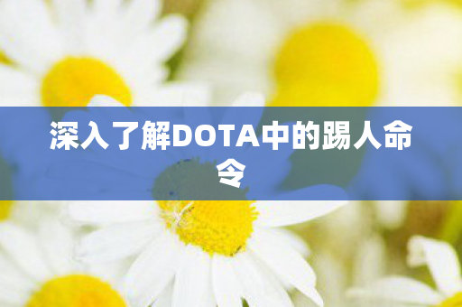 深入了解DOTA中的踢人命令