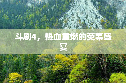 斗剧4，热血重燃的荧幕盛宴