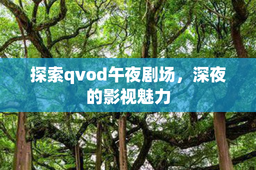 探索qvod午夜剧场，深夜的影视魅力
