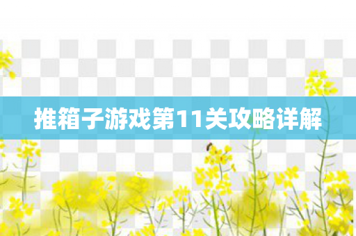 推箱子游戏第11关攻略详解