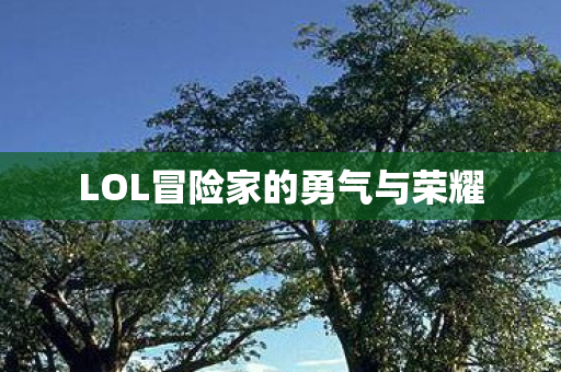 LOL冒险家的勇气与荣耀